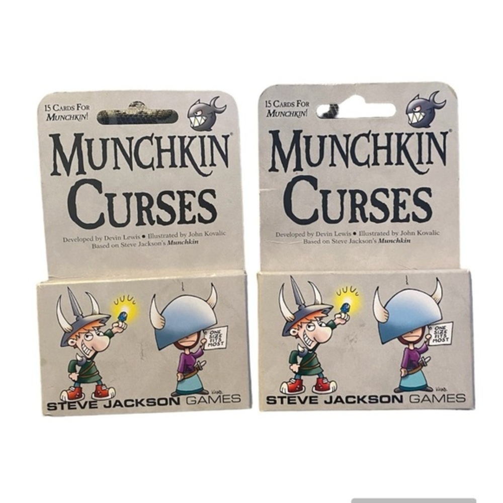 New! 2 /$18! 2 Packs Munchkin Curses Card Game